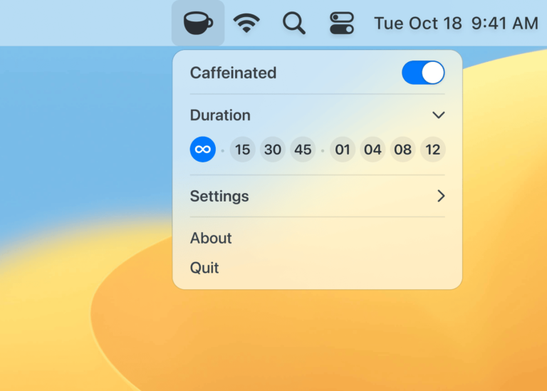 caffeinated app mac